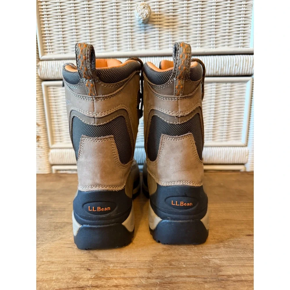 LL Bean Wildcat Boots Womens 7 Brown Waterproof 600g Primaloft Snow 290515